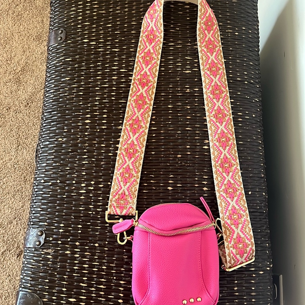 Crossbody Shoulder Purse Bag Hot Pink Small
